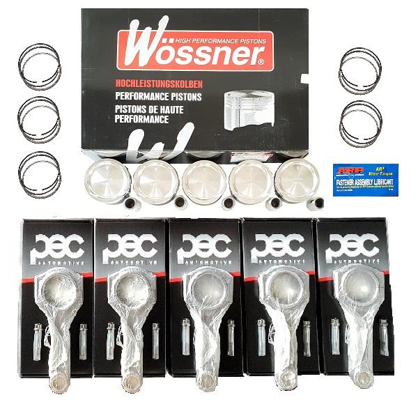 Ford Focus ST / RS Mk2 2.5 Turbo Wossner Forged Pistons & PEC Steel Connecting Rod Kit