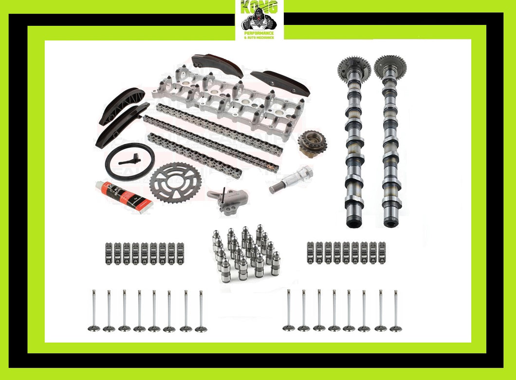 BMW 2.0D N47D20A / N47D20C REPAIR KIT - CAMSHAFTS (IN/EX) / CARRIER / FOLLOWERS / HYDRAULICS / TIMING CHAIN KIT / VALVES (IN/EX)