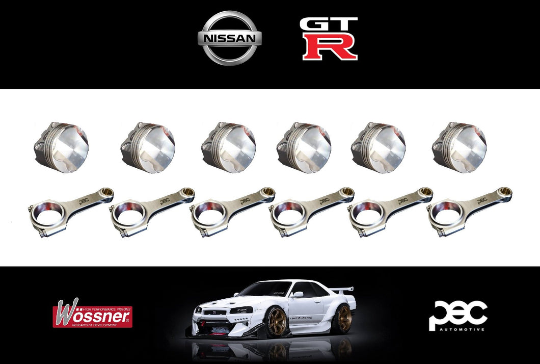 Nissan Skyline GT-R 2.6 24V RB26DETT FORGED PISTONS AND RODS @ 0.50MM OVERSIZE
