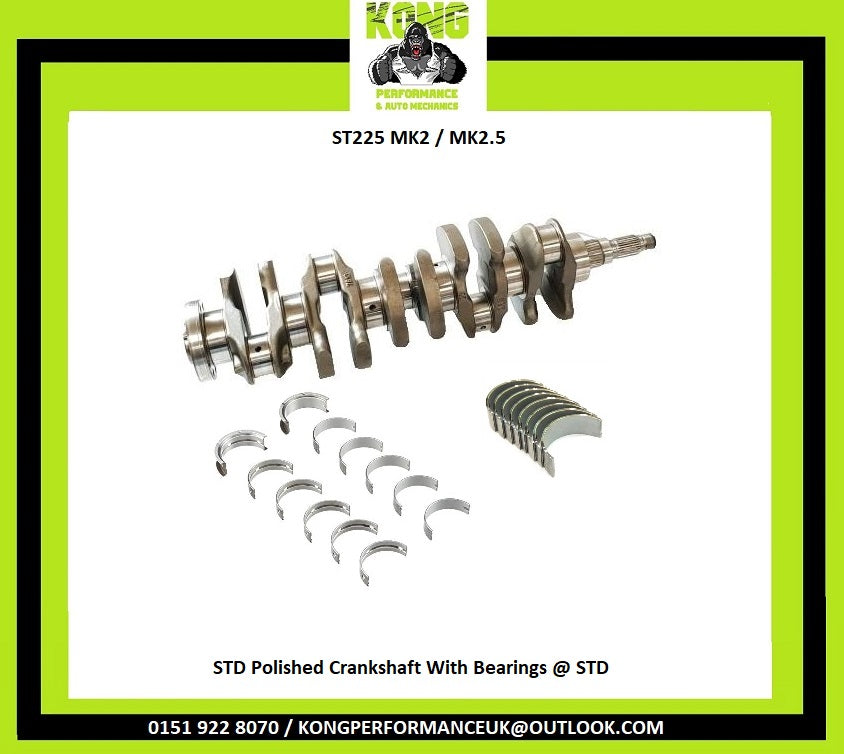 Ford Focus ST ST225 2.5 20V HYDA Standard Polished Crankshaft with Bearings